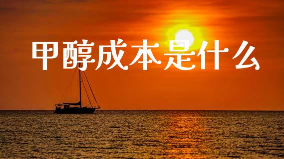 甲醇成本是什么_https://m.15771688.com_美国道指_第1张