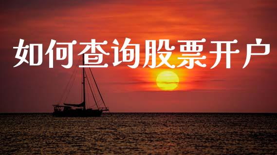 如何查询股票开户_https://m.15771688.com_美国道指_第1张