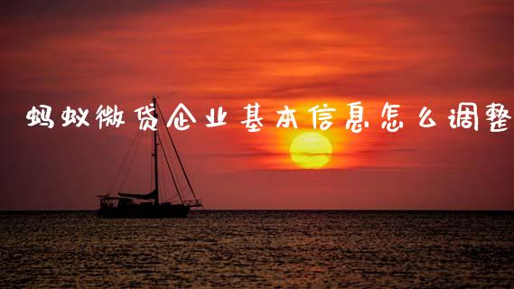 蚂蚁微贷企业基本信息怎么调整_https://m.15771688.com_道指实时行情_第1张