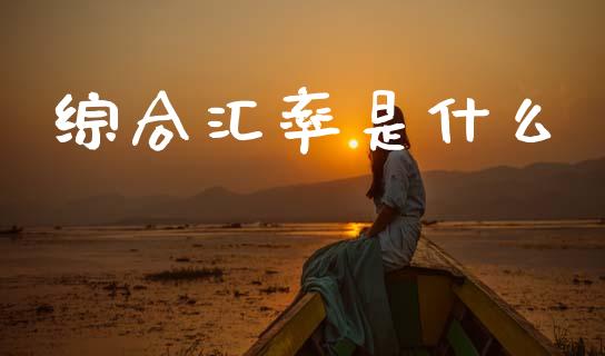综合汇率是什么_https://m.15771688.com_道指实时行情_第1张