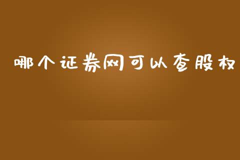 哪个证券网可以查股权_https://m.15771688.com_道指实时行情_第1张