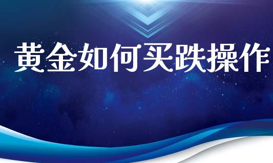 黄金如何买跌操作_https://m.15771688.com_期货手续费_第1张